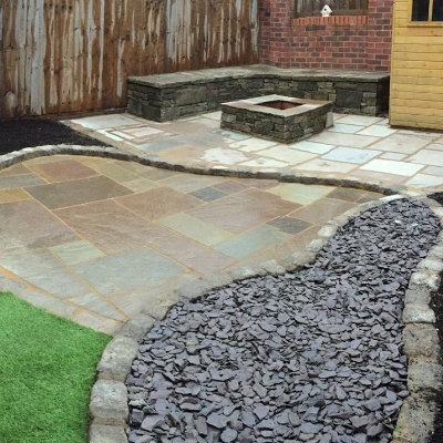 Natural stone patios and paving Manchester and Cheshire